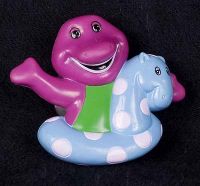 Barney the Dinosaur Bathtub Plastic Suction Figure